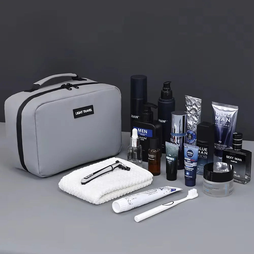 Men's Travel Toiletry Bag | Water-Resistant and Tear-Resistant | With Handle and Large Storage Capacity