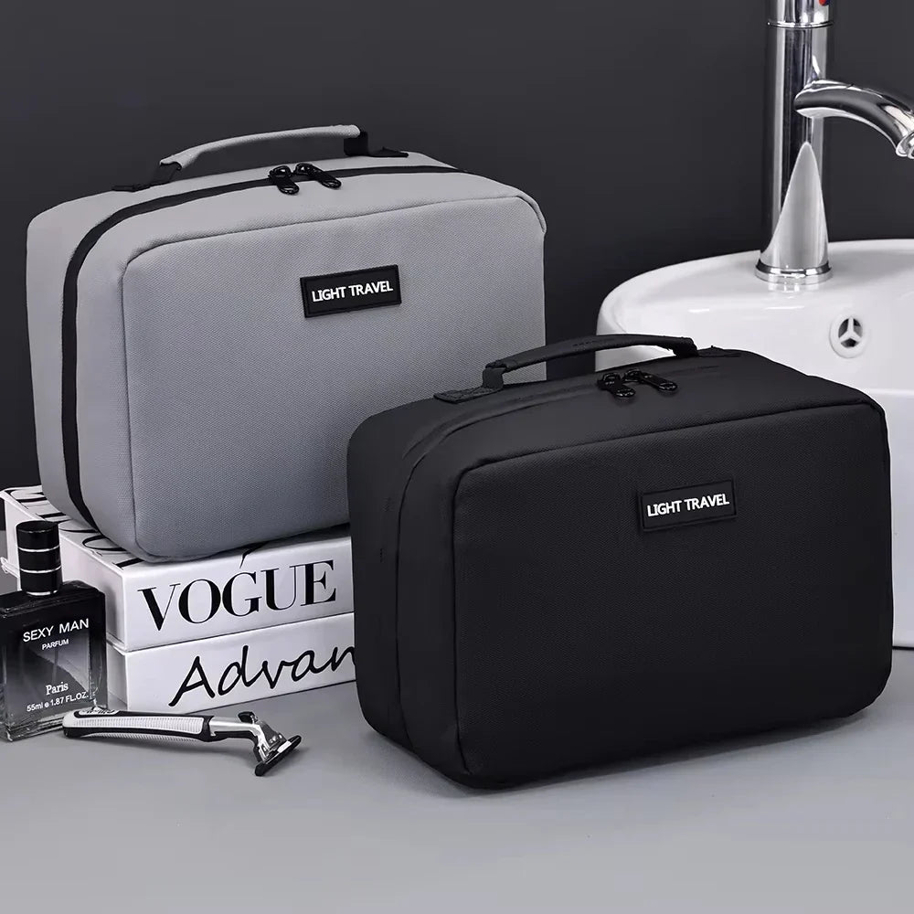 Men's Travel Toiletry Bag | Water-Resistant and Tear-Resistant | With Handle and Large Storage Capacity