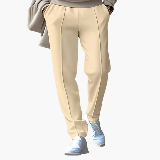 Men's Trousers with Elastic Waistband and Side Pockets