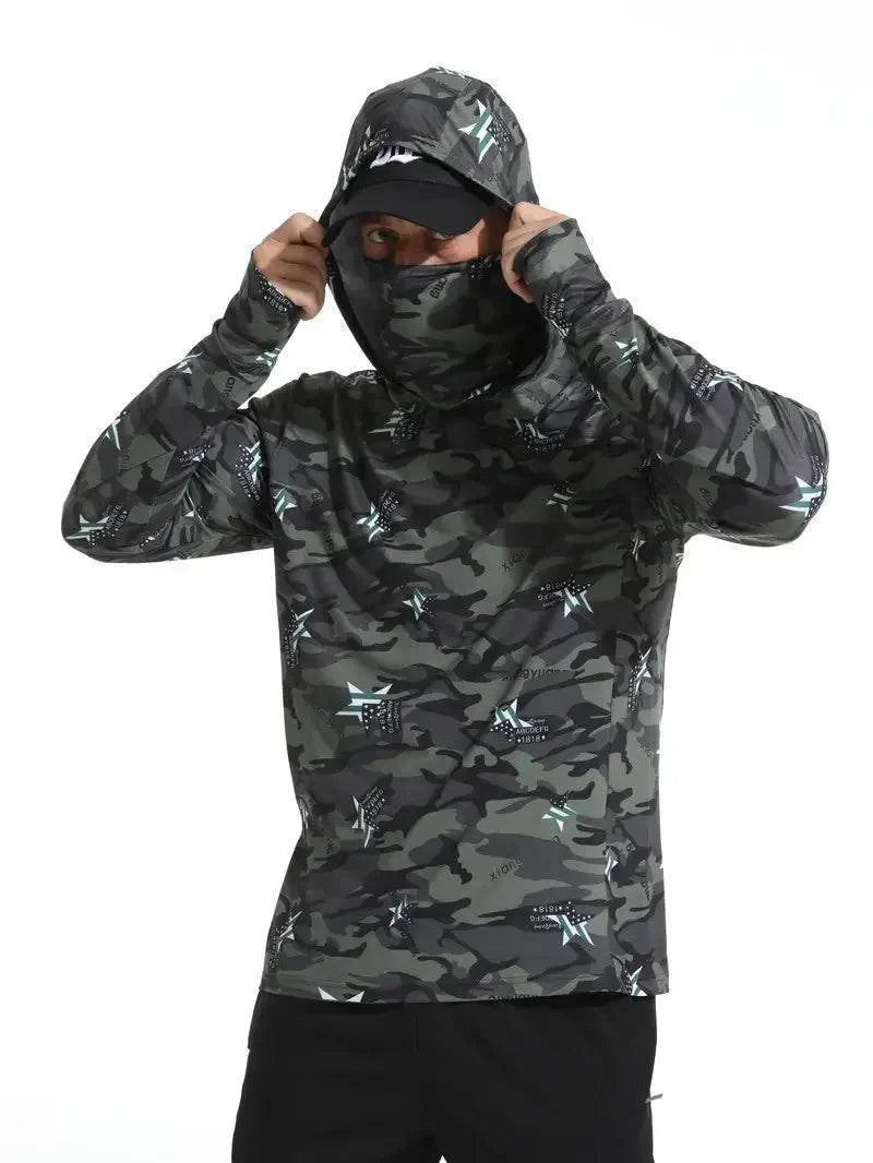 Men's UV Protection Hoodie - Quick-Dry Outdoor Performance Shirt