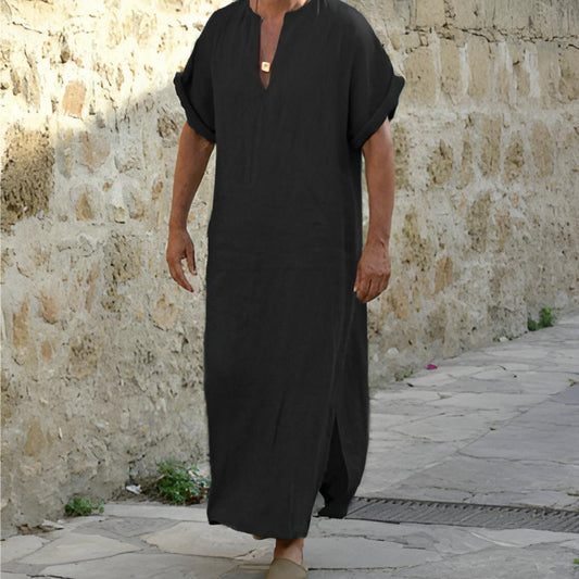 Men's V-Neck Long Shirt