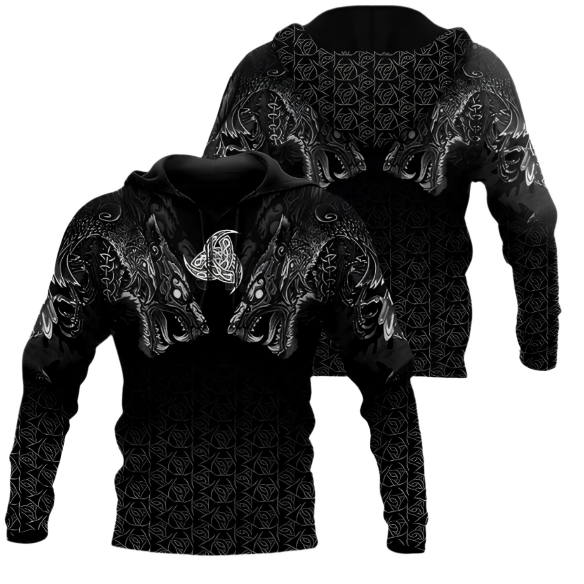 Men's Viking Style Cotton Hoodie