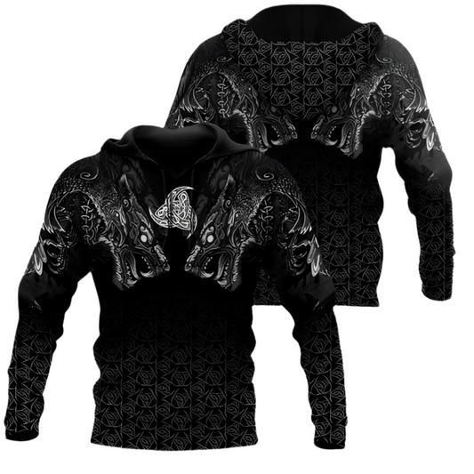 Men's Viking Style Cotton Hoodie
