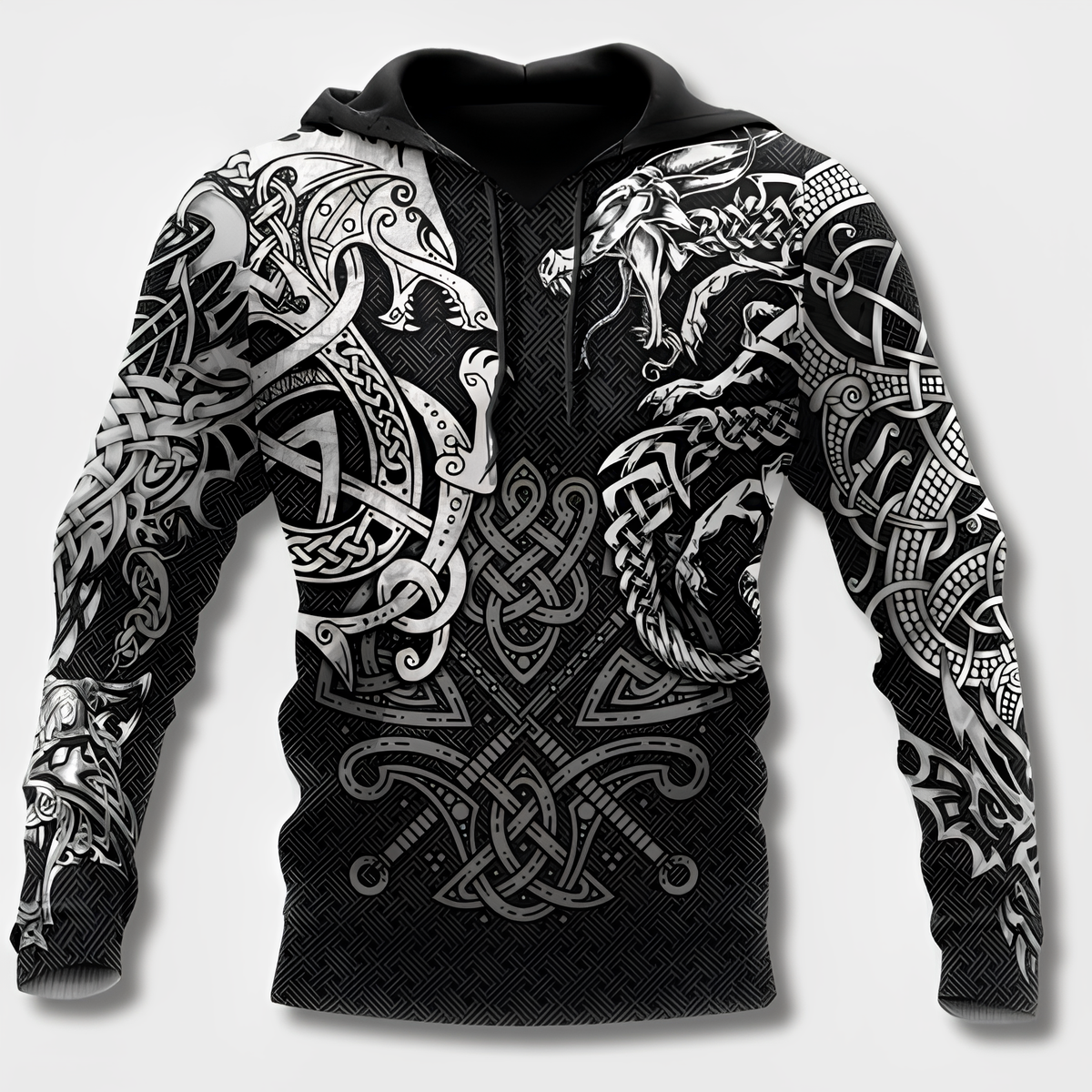 Men's Viking Style Cotton Hoodie