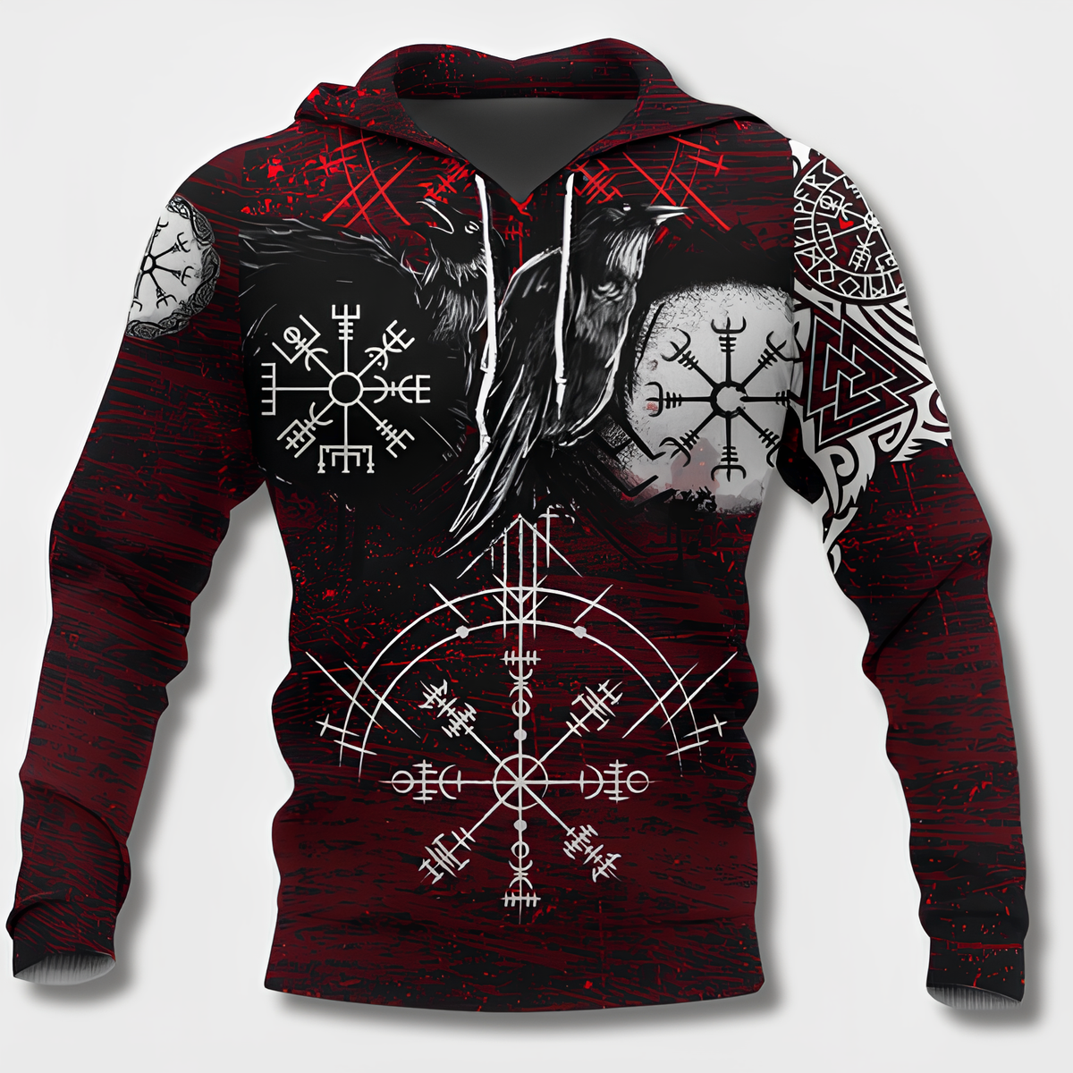 Men's Viking Style Cotton Hoodie