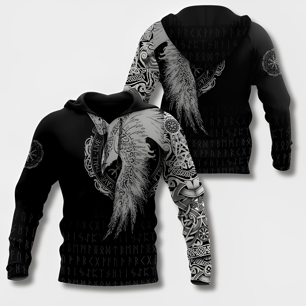 Men's Viking Style Cotton Hoodie