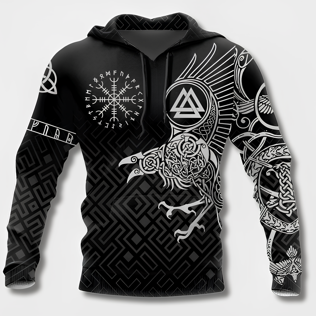Men's Viking Style Cotton Hoodie