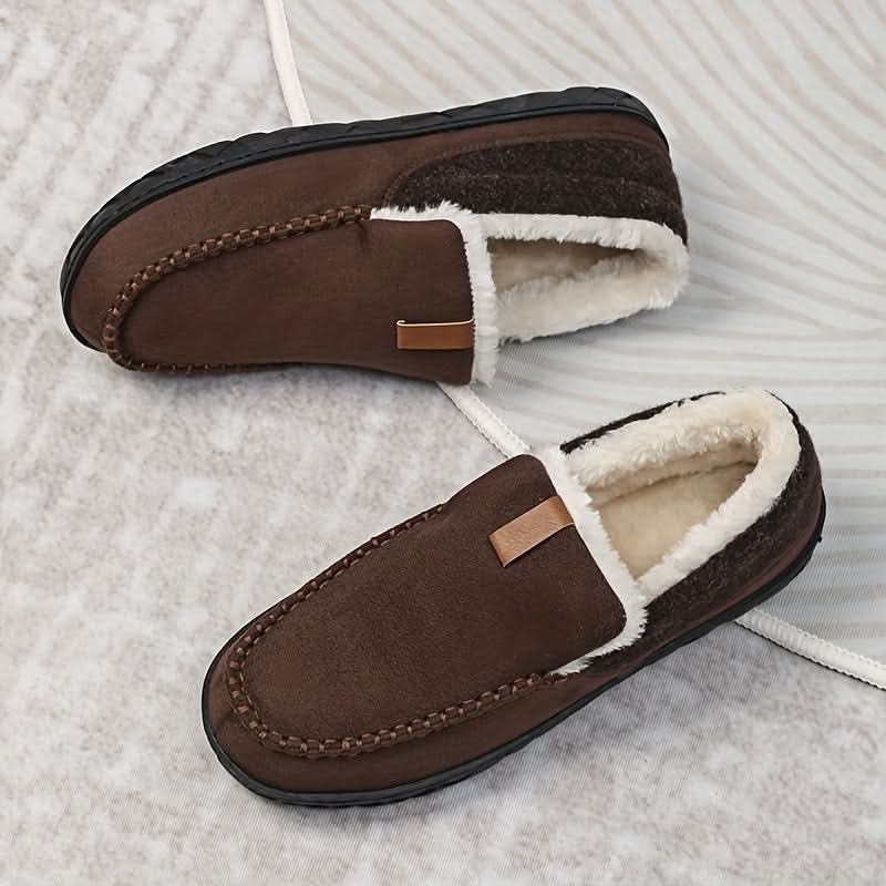Men's Warm Faux Wool Slippers