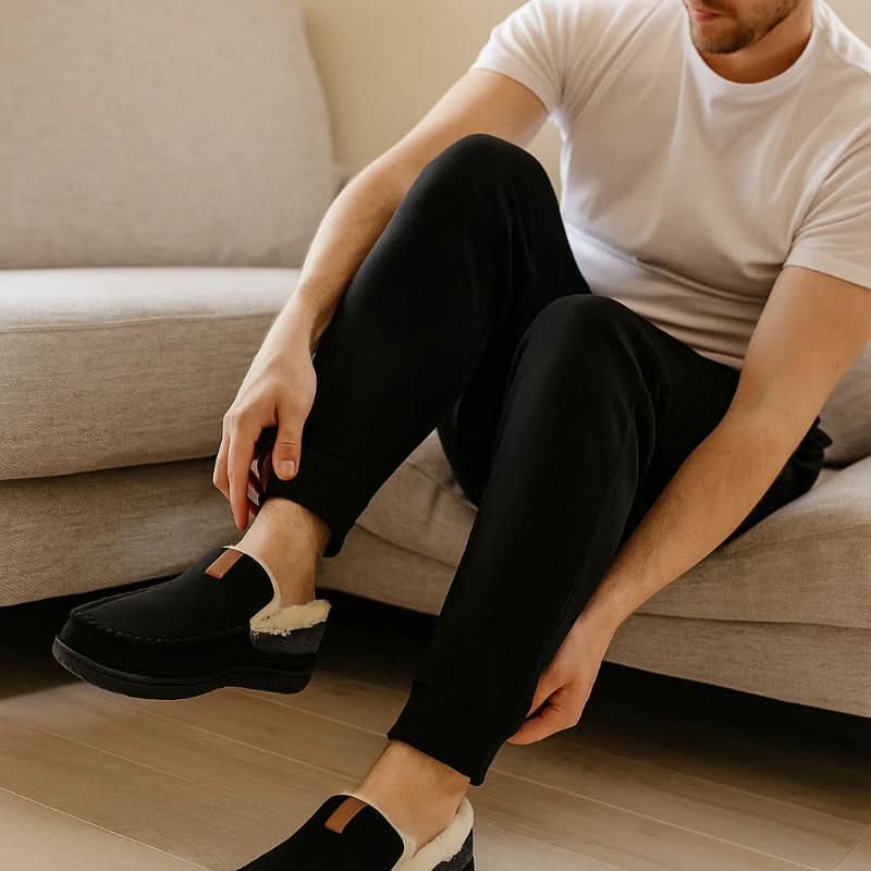 Men's Warm Faux Wool Slippers