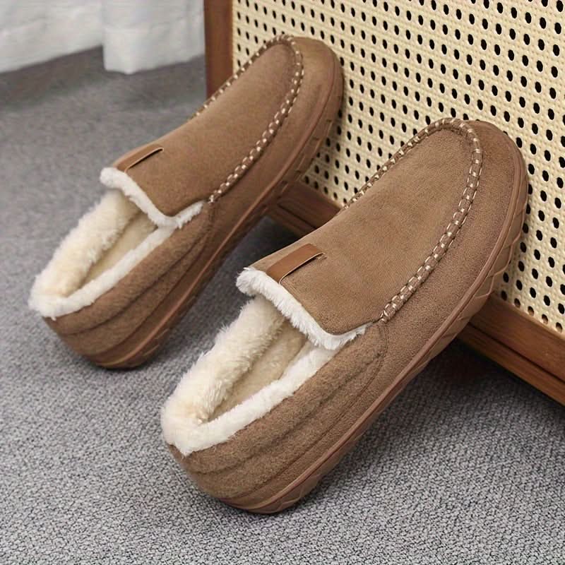 Men's Warm Faux Wool Slippers