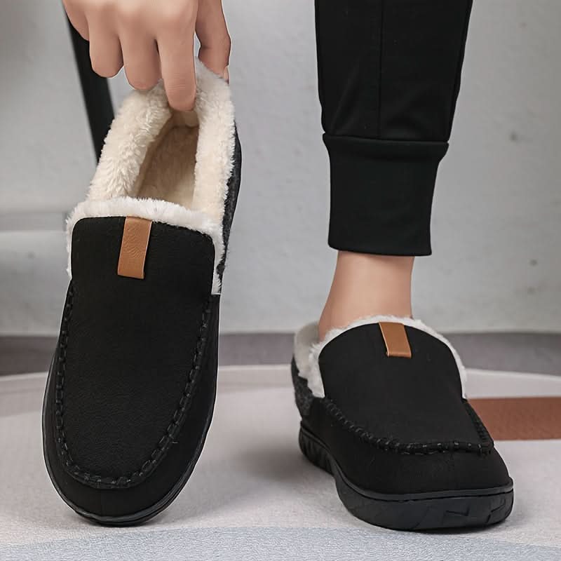 Men's Warm Faux Wool Slippers