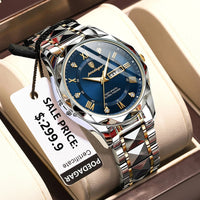 Men's Waterproof Luxury Watch with Luminous Display