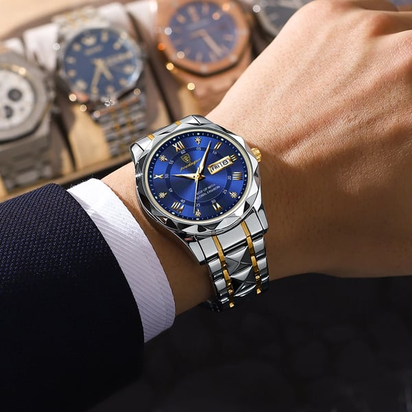 Men's Waterproof Luxury Watch with Luminous Display