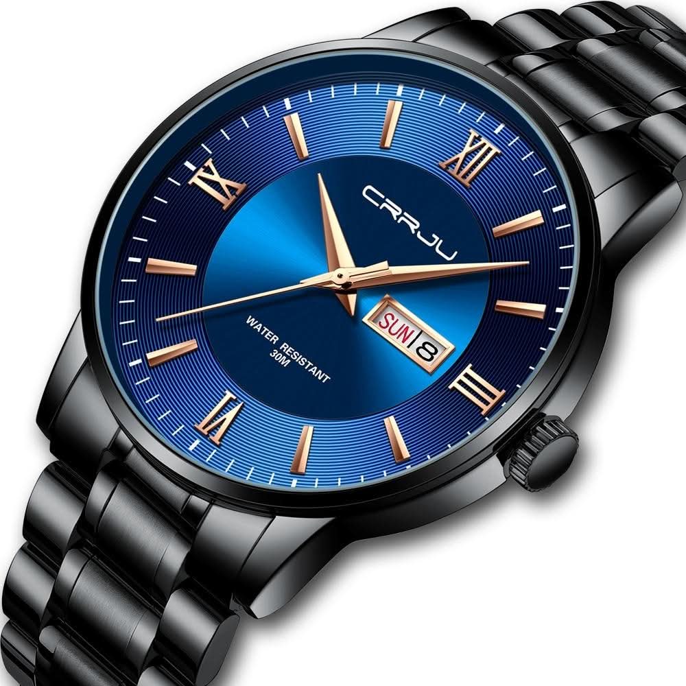 Men's Waterproof Stainless Steel Quartz Sports Watch