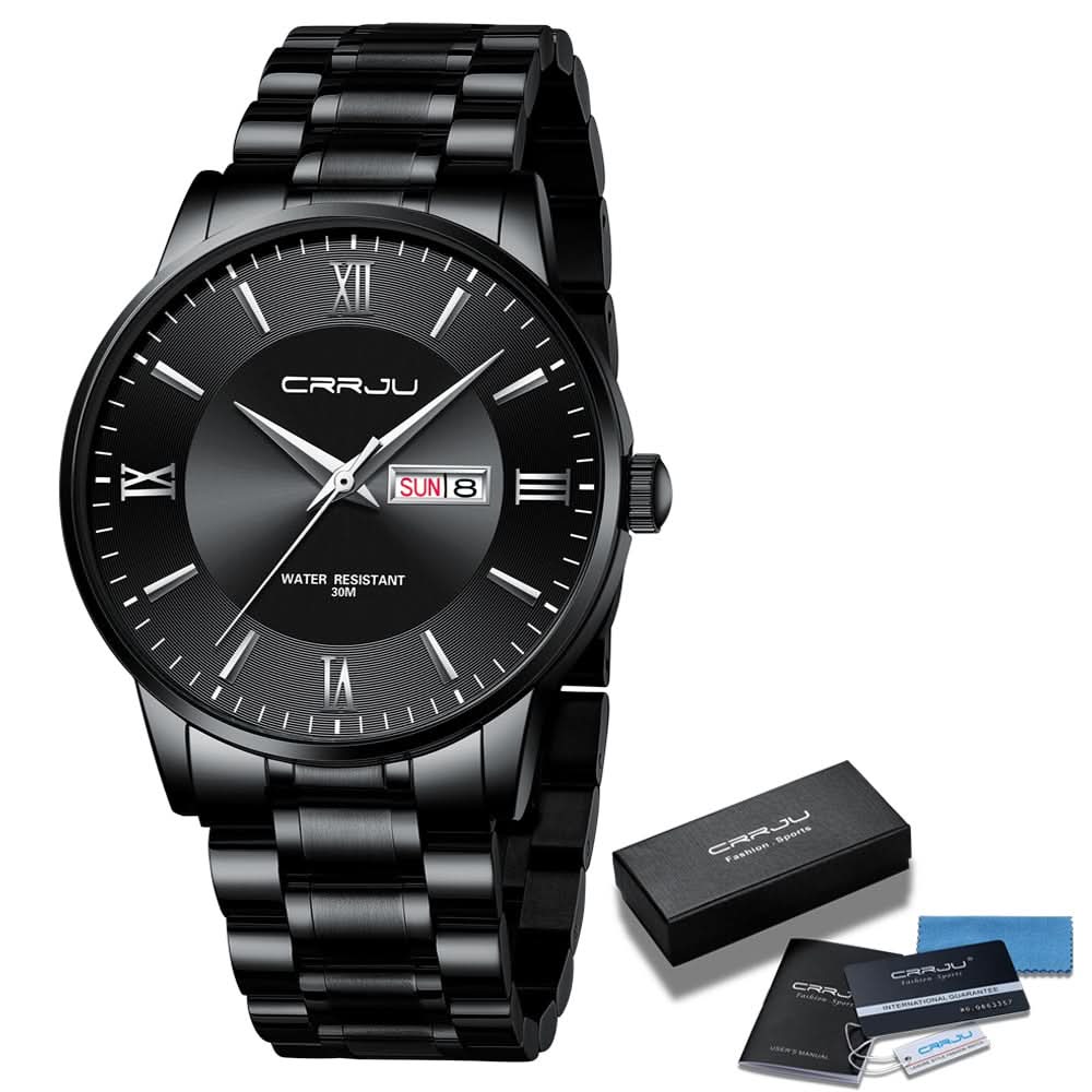 Men's Waterproof Stainless Steel Quartz Sports Watch