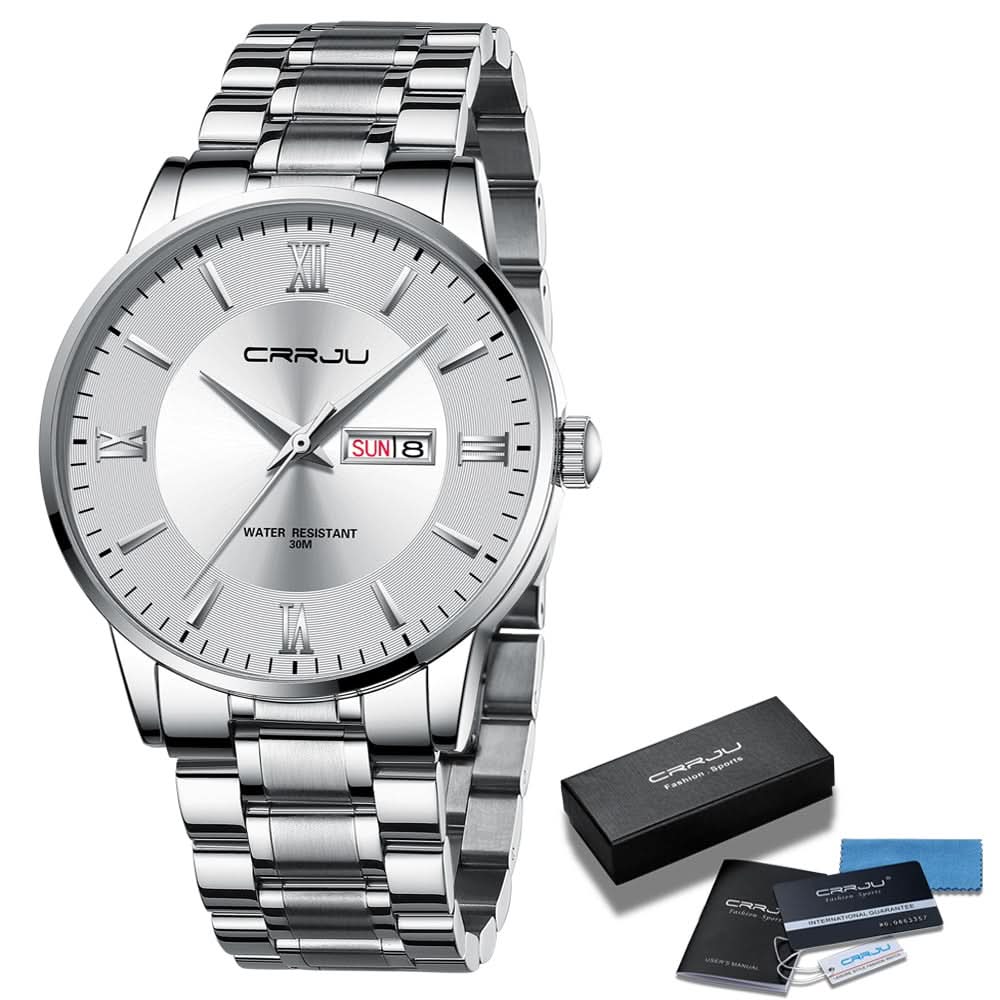Men's Waterproof Stainless Steel Quartz Sports Watch
