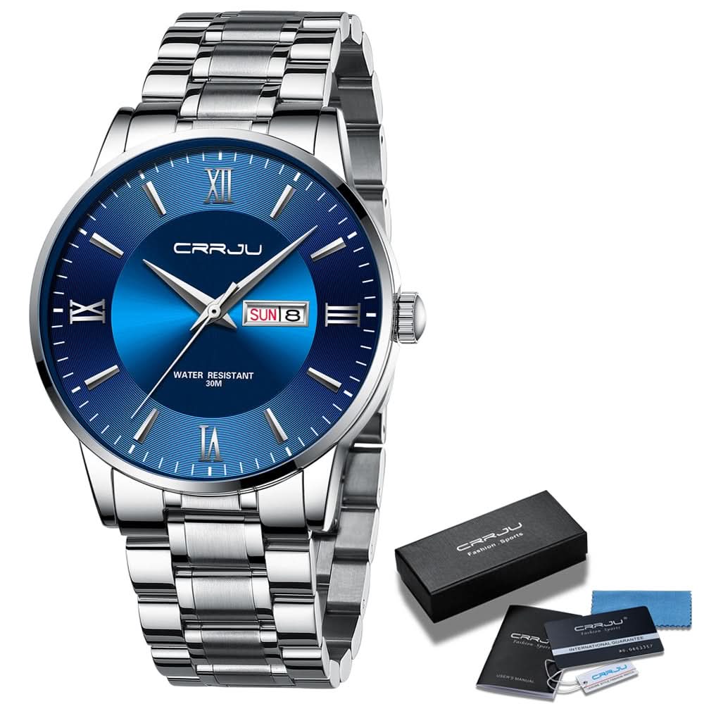 Men's Waterproof Stainless Steel Quartz Sports Watch