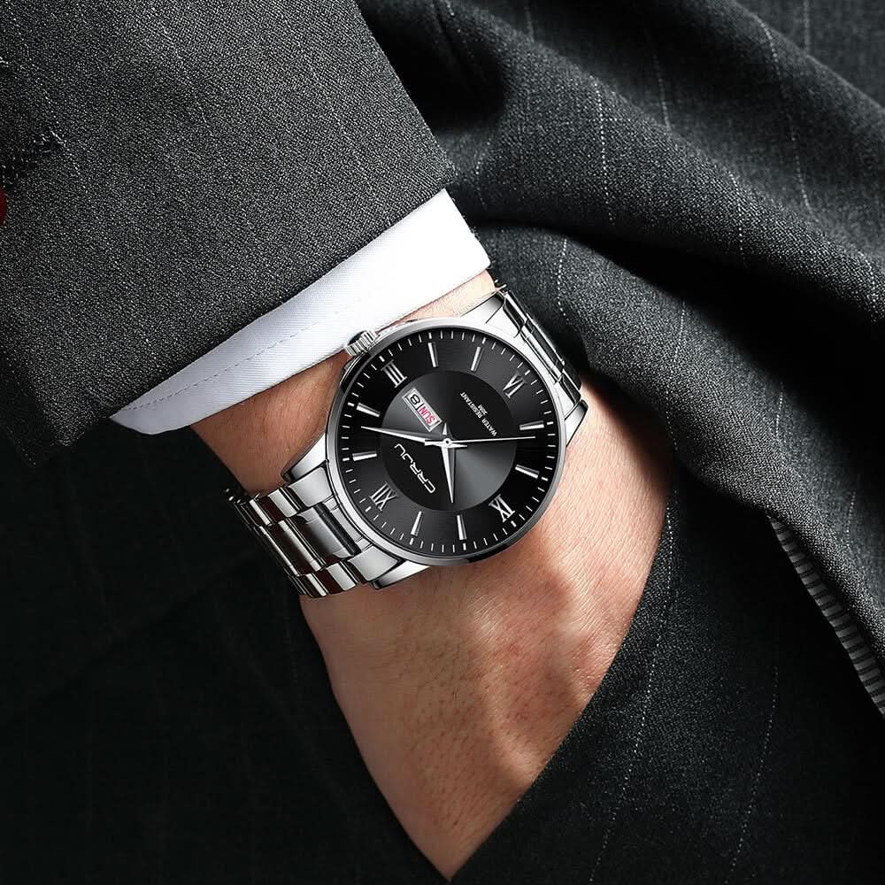 Men's Waterproof Stainless Steel Quartz Sports Watch