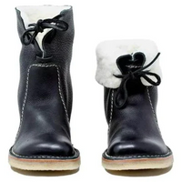 Men's Waterproof Wool-Lined Leather Winter Boots