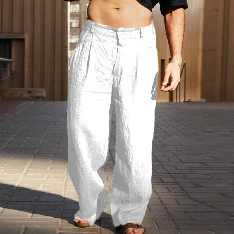 Men's Wide-Leg Casual Trousers
