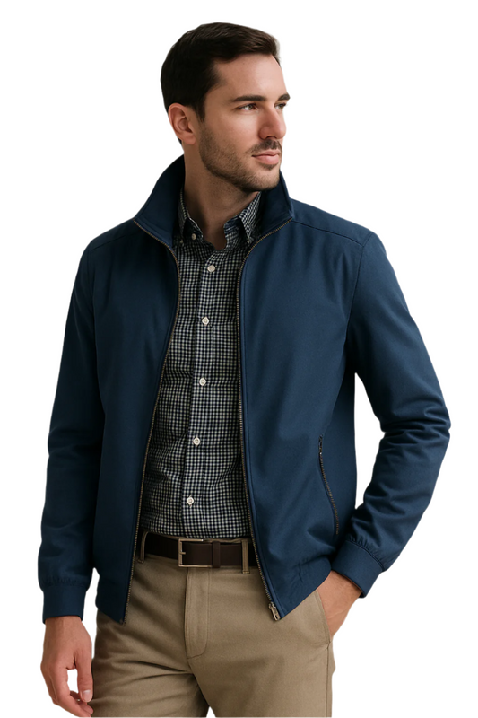 Men's Wind-Resistant Summer Jacket - Comfortable Minimalist Design
