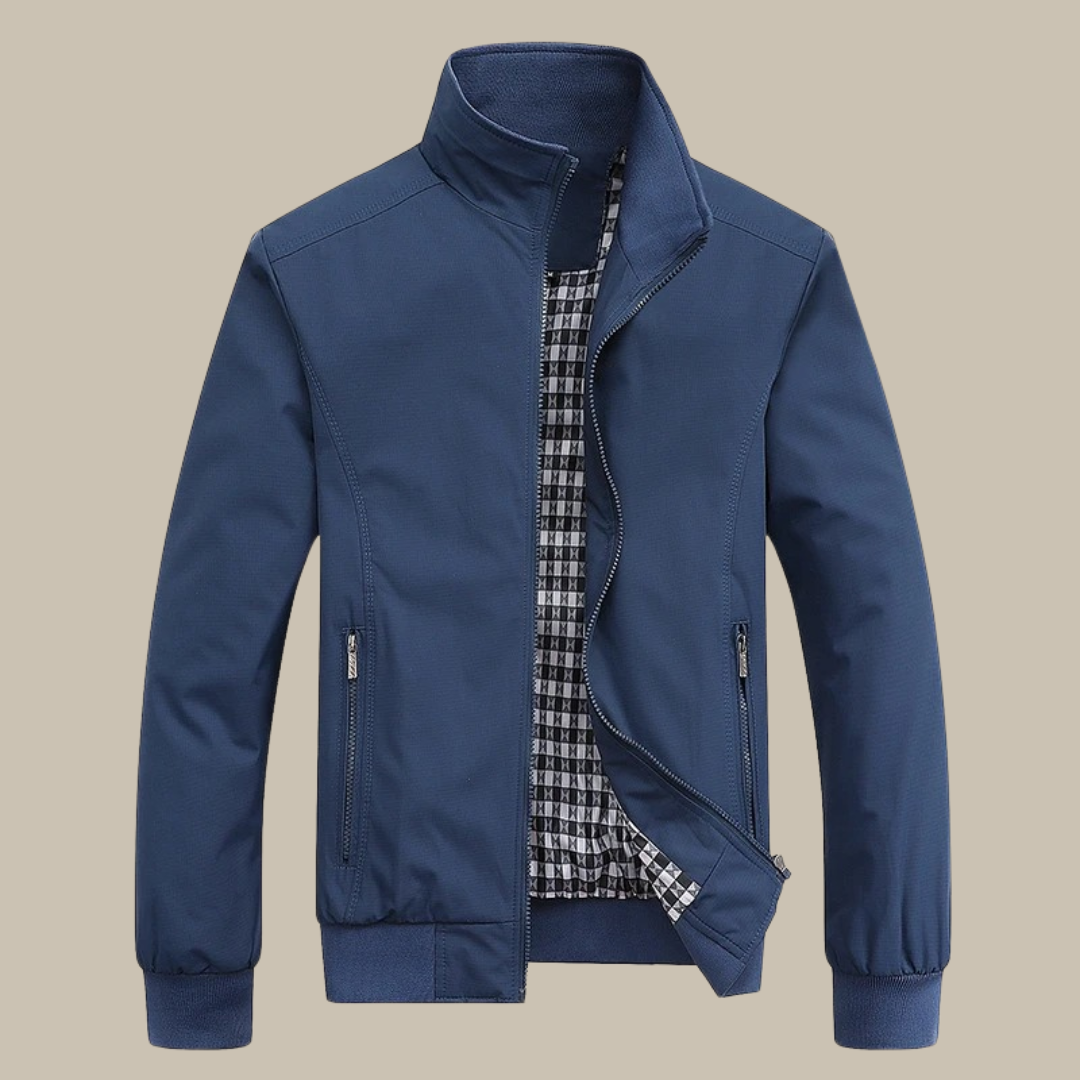 Men's Wind-Resistant Summer Jacket - Comfortable Minimalist Design