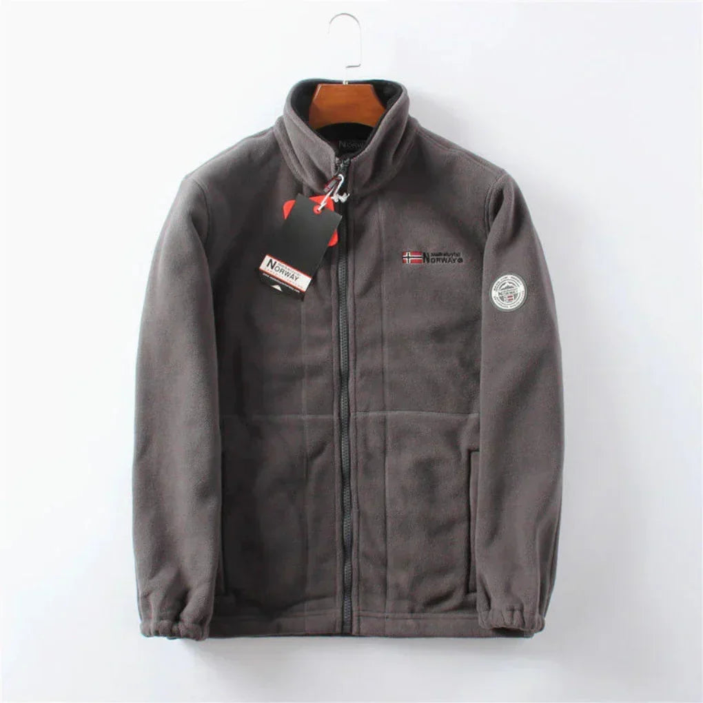 Men's Windproof Fleece Jacket, Practical and Stylish
