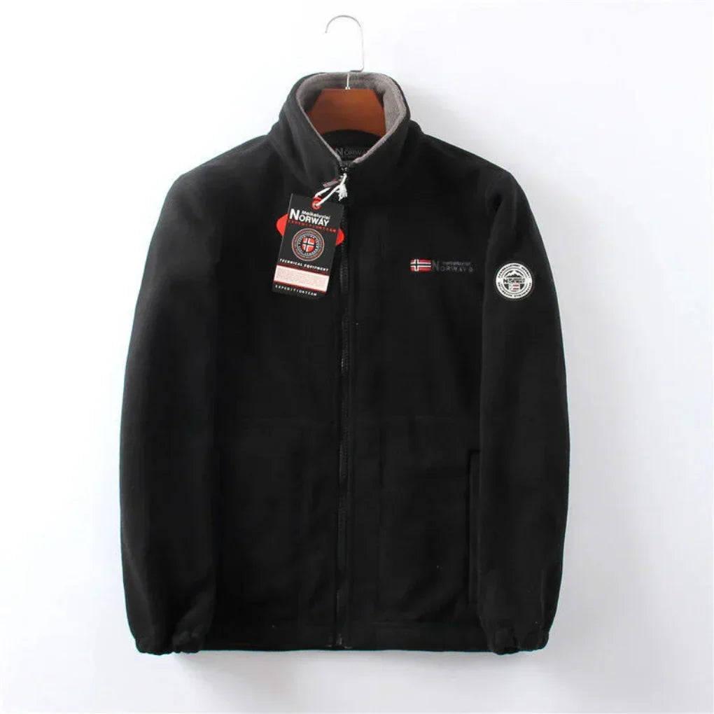 Men's Windproof Fleece Jacket, Practical and Stylish