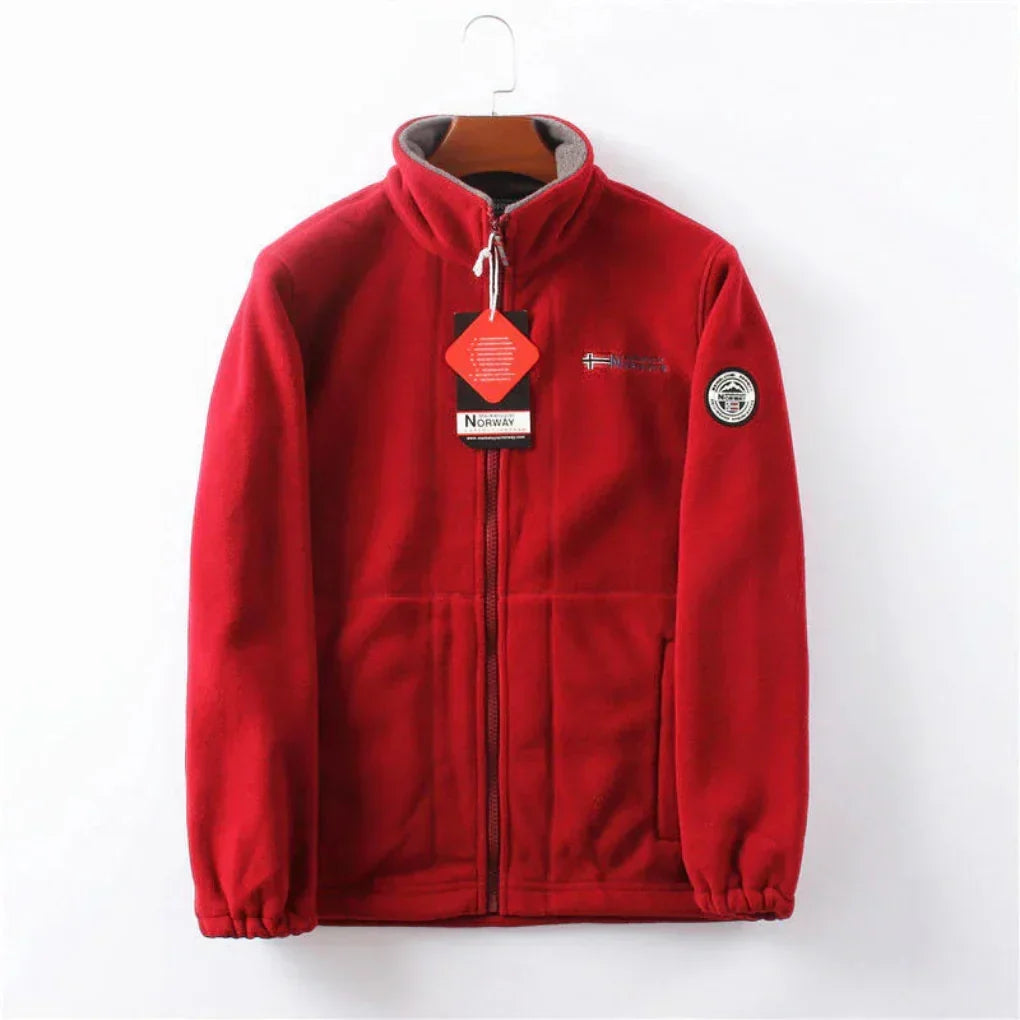 Men's Windproof Fleece Jacket, Practical and Stylish