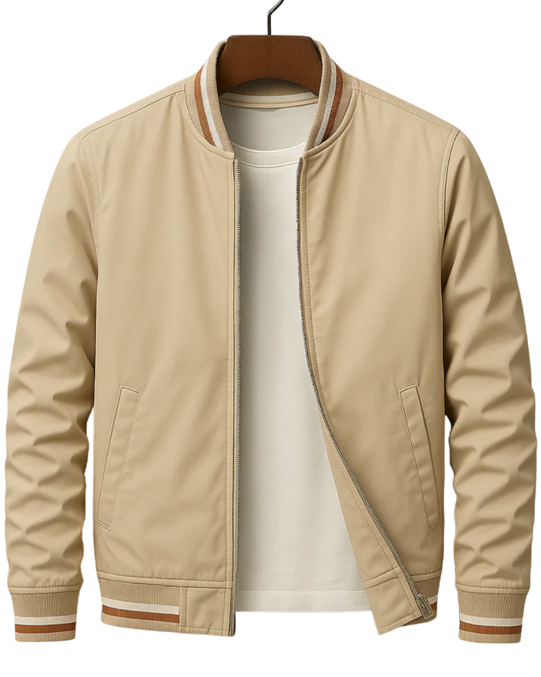 Men's Zip-Up Bomber Jacket