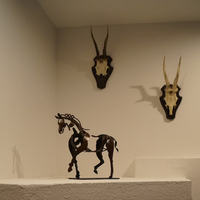 Metal Horse Sculpture - Artisanal Decor