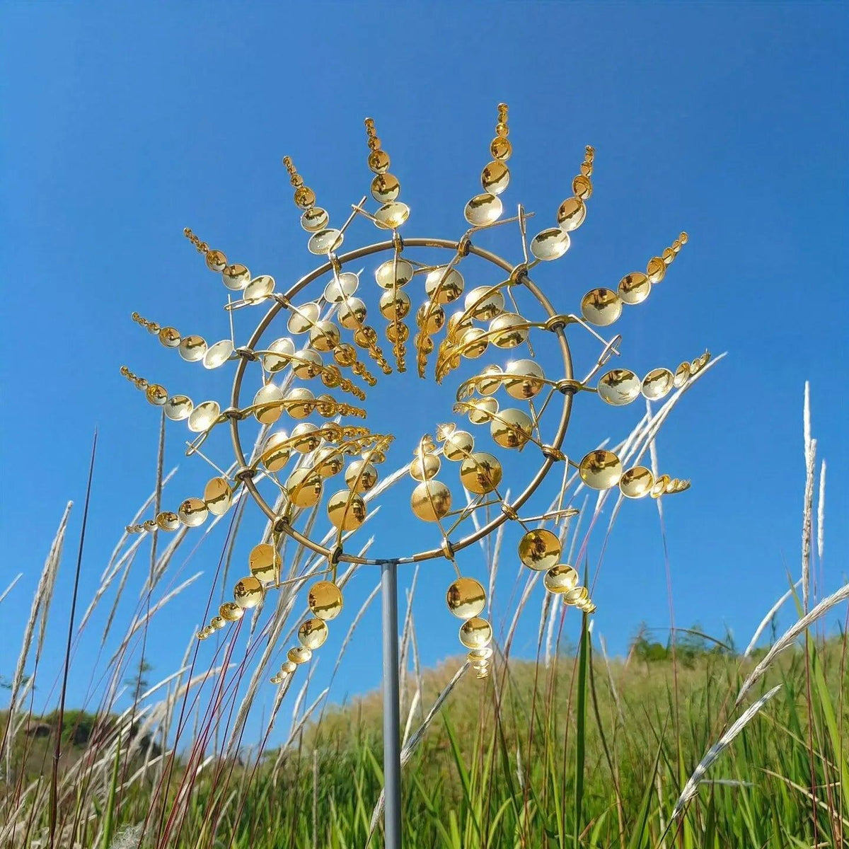 Metal Kinetic Wind Spinner for Garden Decoration – Durable and Eco-Friendly