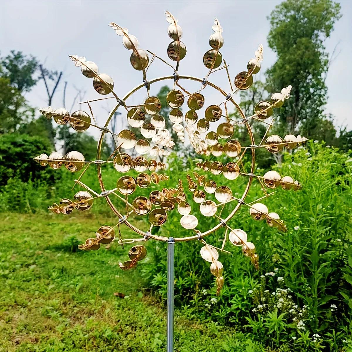 Metal Kinetic Wind Spinner for Garden Decoration – Durable and Eco-Friendly