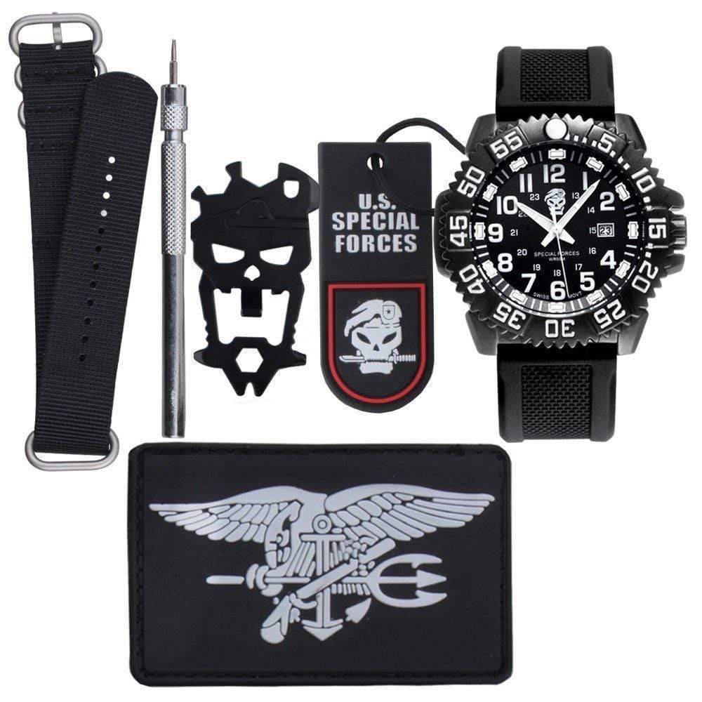Military Tactical Waterproof Survival Watch