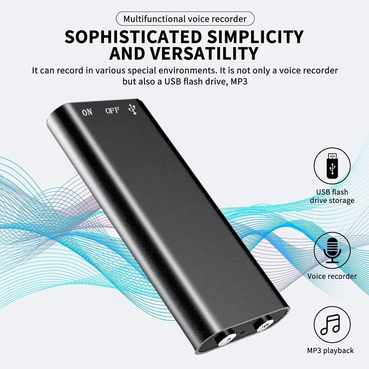 Mini Voice Recorder for Notes and Interviews