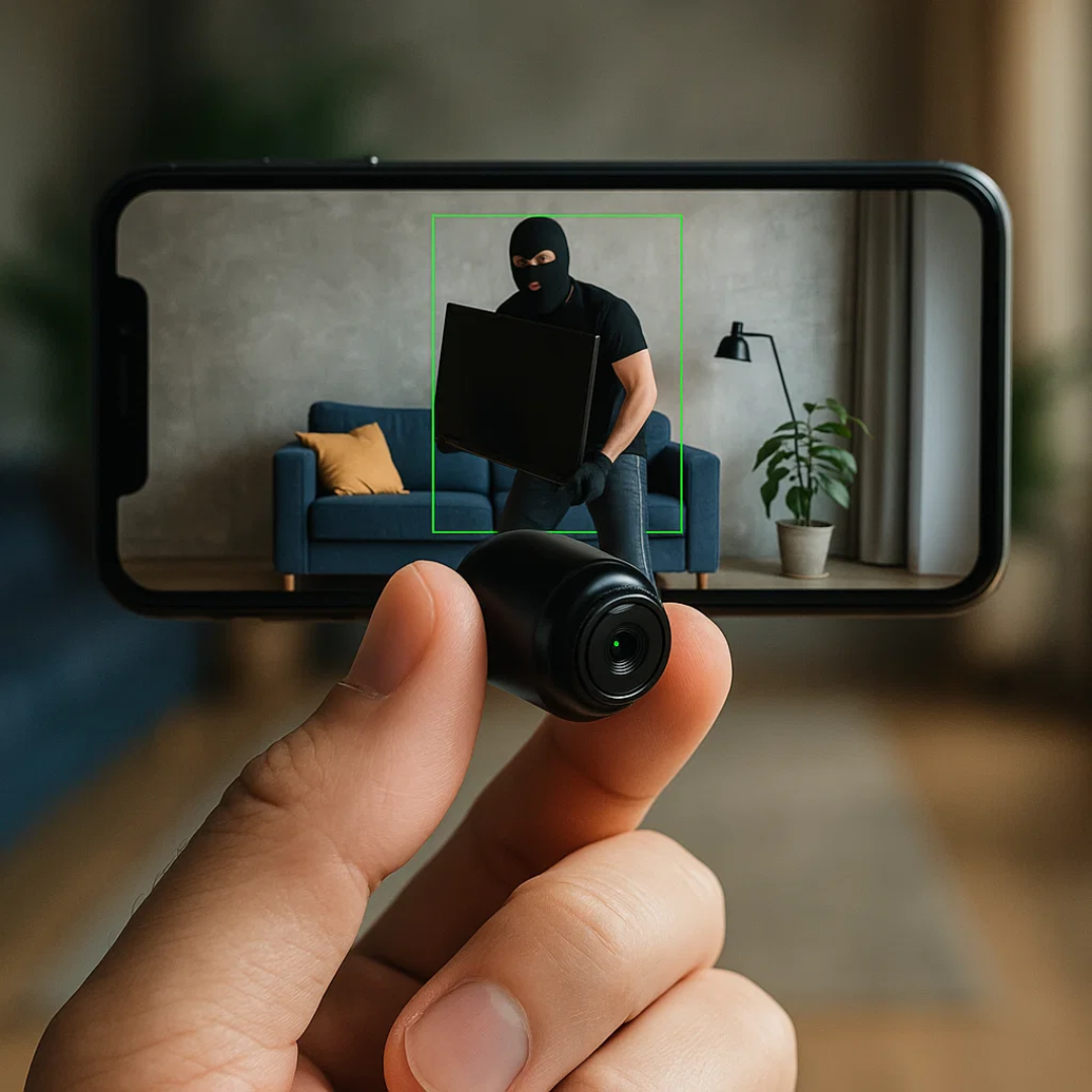 Mini Wireless Hidden Security Camera with Audio for Home Surveillance