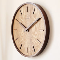 Minimalist Quiet Wooden Wall Clock