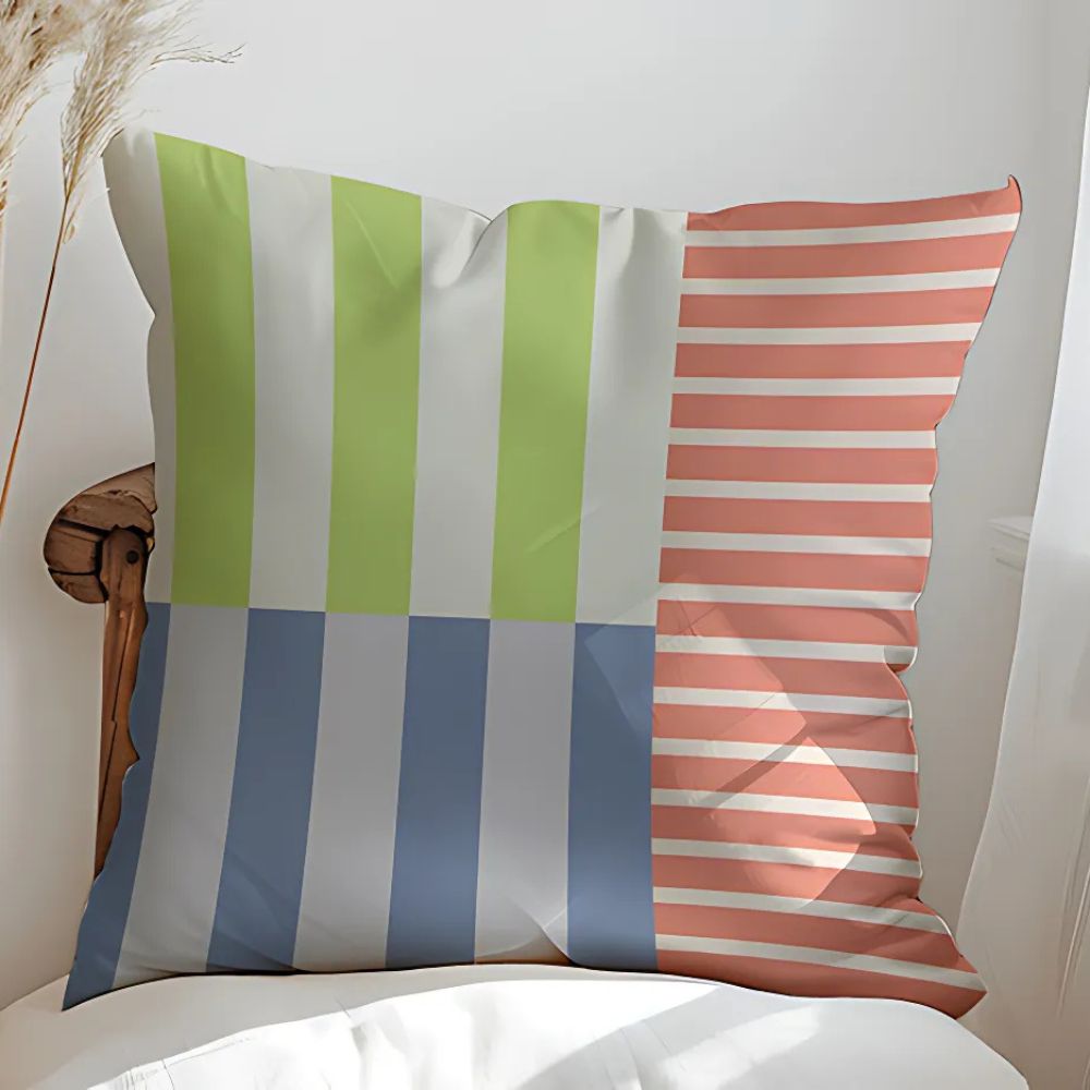 Mod Block Striped Cushion Cover