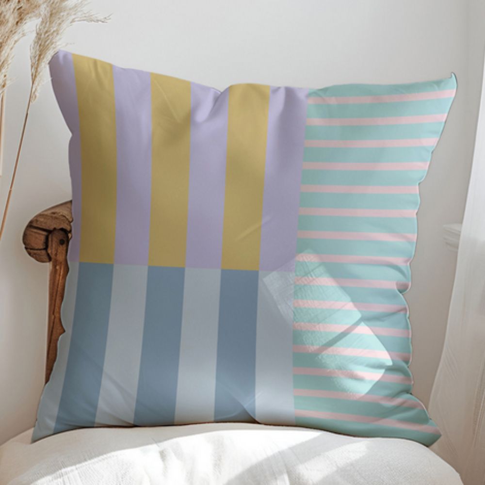 Mod Block Striped Cushion Cover