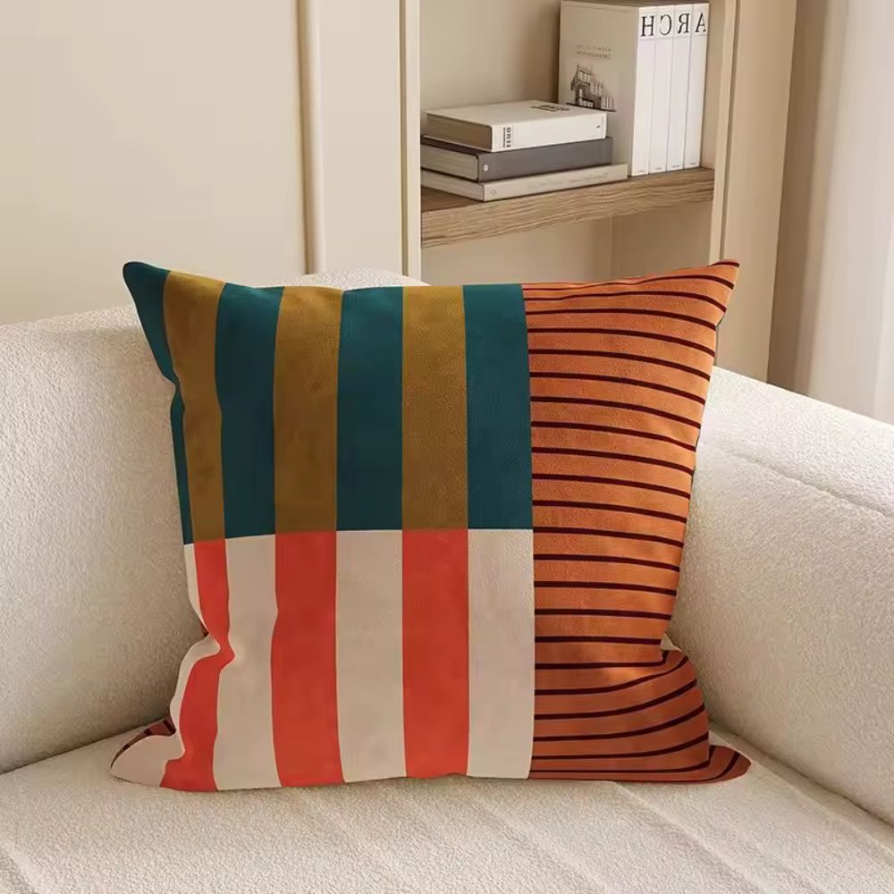 Mod Block Striped Cushion Cover