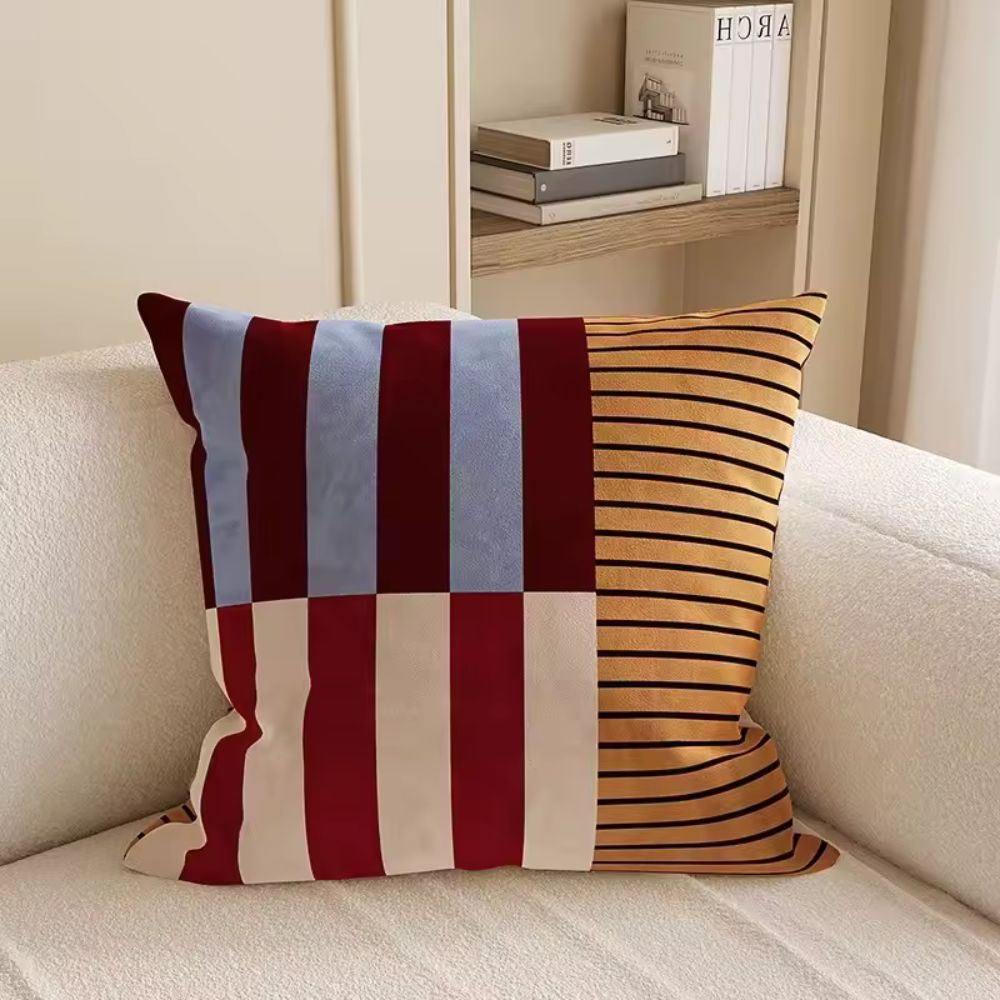 Mod Block Striped Cushion Cover
