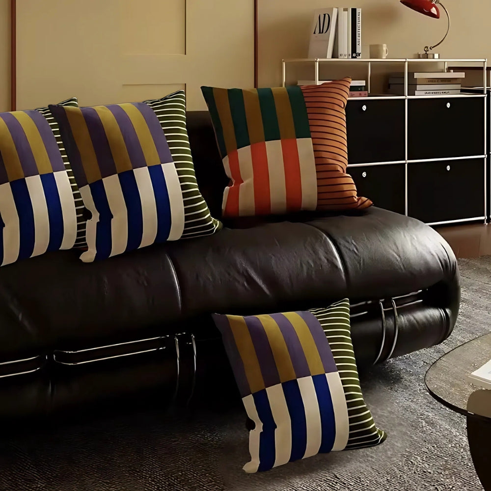Mod Block Striped Cushion Cover