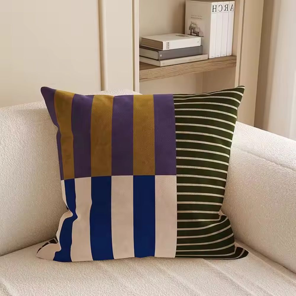 Mod Block Striped Cushion Cover