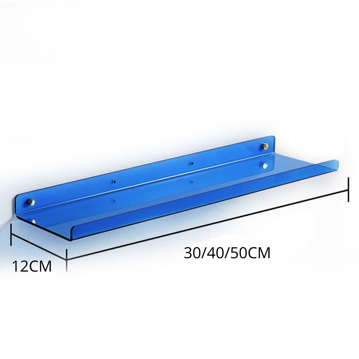 Modern Acrylic Floating Wall Shelf for Bathroom Storage