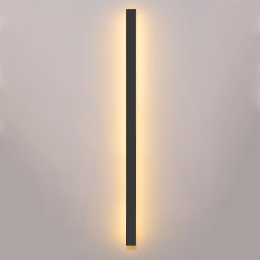 Modern Backlit Aluminum Outdoor Wall Sconce Light