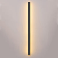 Modern Backlit Aluminum Outdoor Wall Sconce Light