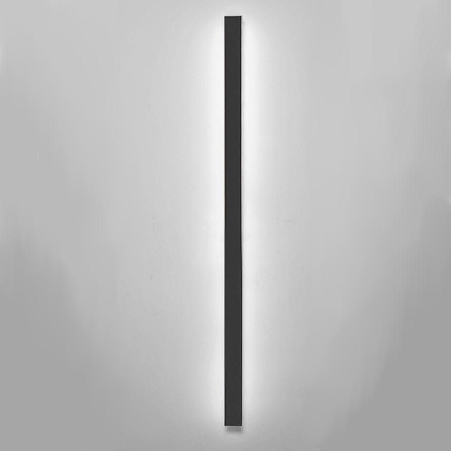 Modern Backlit Aluminum Outdoor Wall Sconce Light