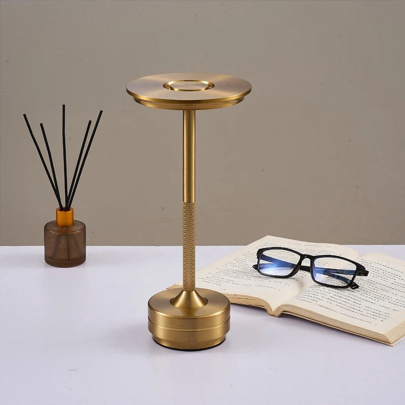 Modern Cordless Table Lamp - Rechargeable with LED Touch Sensor