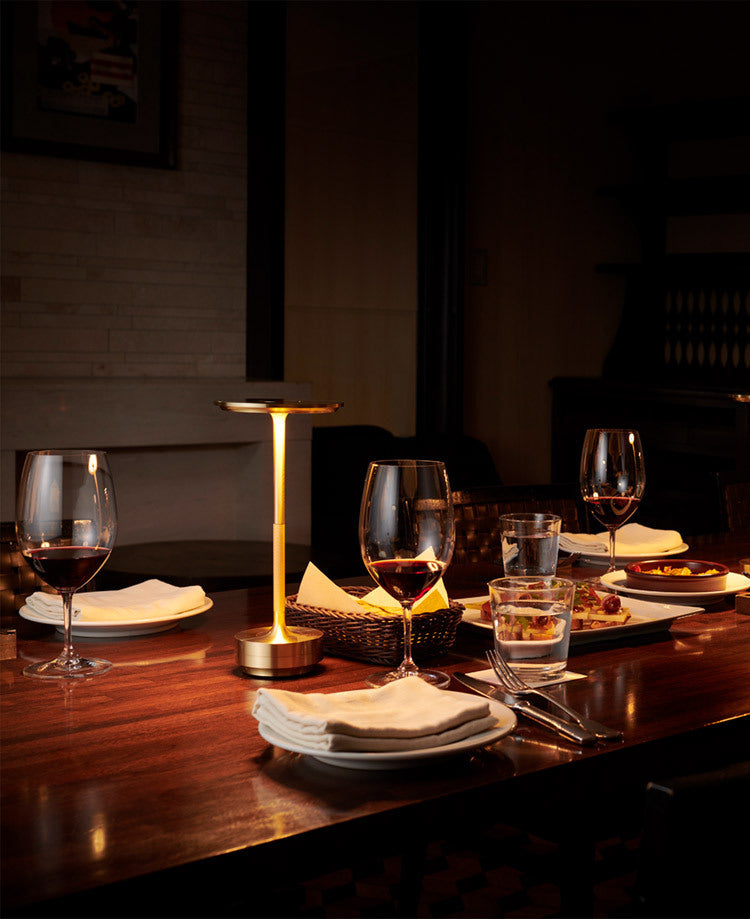 Modern Cordless Table Lamp - Rechargeable with LED Touch Sensor