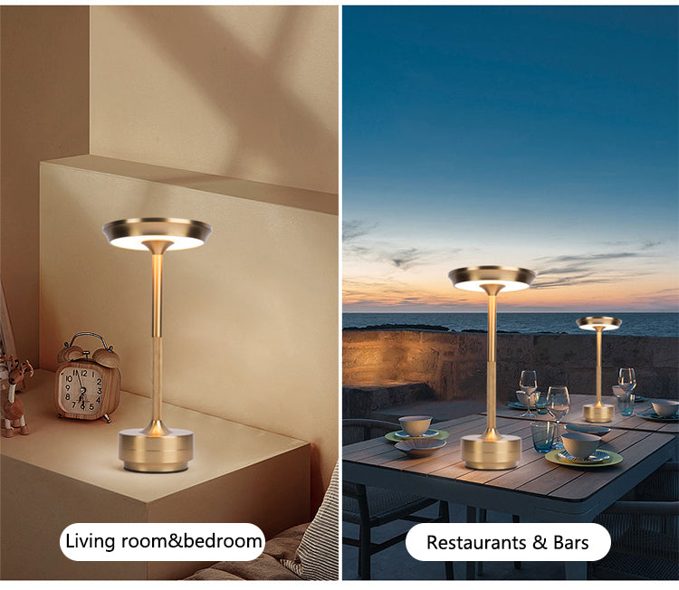 Modern Cordless Table Lamp - Rechargeable with LED Touch Sensor